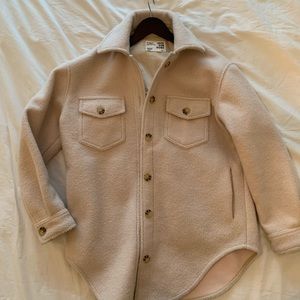 Light cream shacket